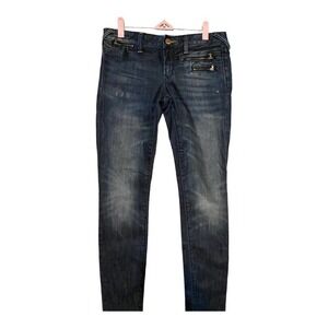 Gap 1969 Jeans Womens Size 26/2A Always Skinny Low Rise Original Fit Dark Denim